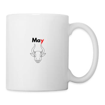 Monat mit seinem Sternzeichen Stier/Mai - Tasse - Weiß - Rechts