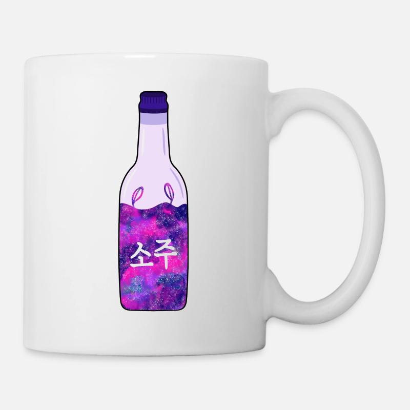 Space Soju Bottle | 한국 | Korean Galaxy Soju - Mug - white