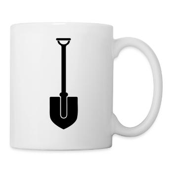 Shovel icon silhouette - Mug - white - Right