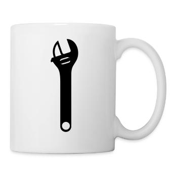 Icône de clé - Mug blanc - blanc - Droite