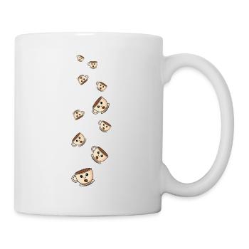 Bande dessinée sur le café - Mug blanc - blanc - Droite