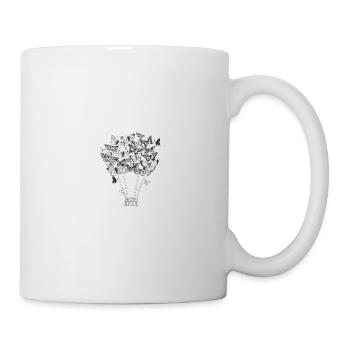 Schmetterling - Tasse - Weiß - Rechts