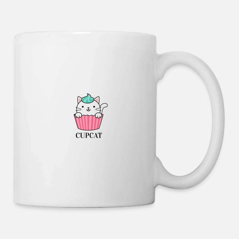 Cupcat - Cupcake Katze - Tasse - Weiß