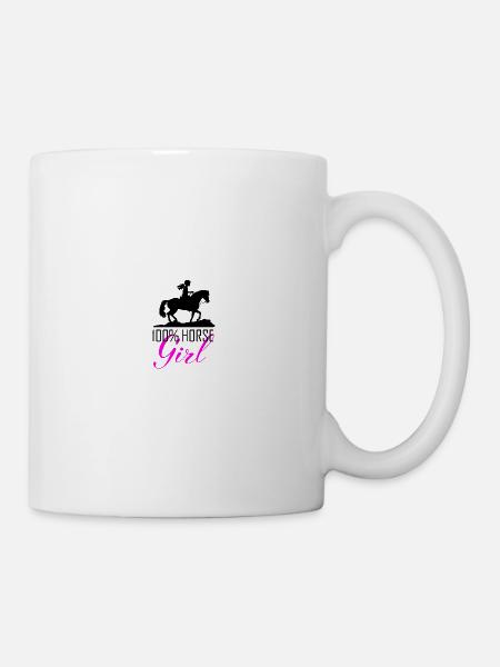 Cavalière Horse Girl - Mug blanc - blanc