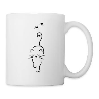 Cat pet paw print - Mug - white - Right