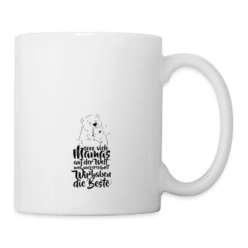 So viele Mamas auf der Welt Muttertag Geschenk - Tasse - Weiß - Rechts