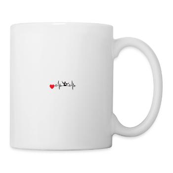 Dirigenten Herzschlag Dirigent Musiker EKG Musik - Tasse - Weiß - Rechts
