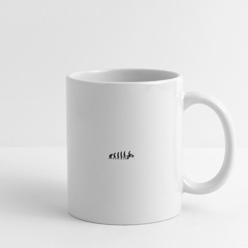 Motorrad Biker Evolution Mofa Moped Motorradfahrer Tasse