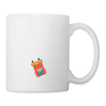 Rucksack - Tasse - Weiß - Rechts
