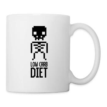 Low Carb Diet Skeleton - Mug - white - Right