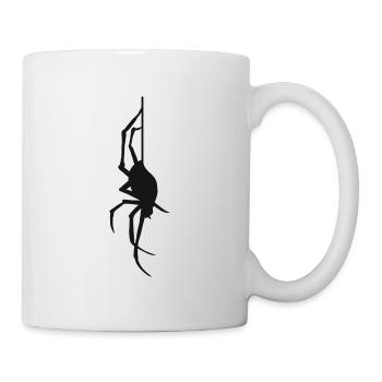 Halloween Geschenk Spinne Spinnennetz Spinnen - Tasse - Weiß - Rechts
