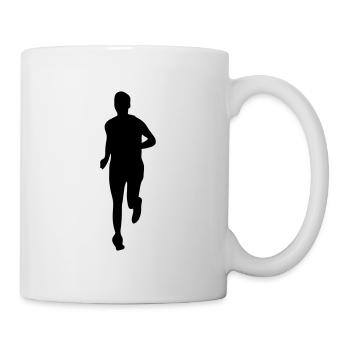 laufen sport - Tasse - Weiß - Rechts