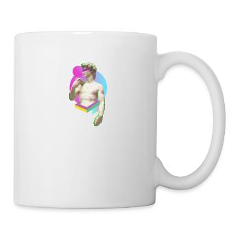 Michel-Ange David Statue Moderne Urbain Cadeau - Mug blanc - blanc - Droite