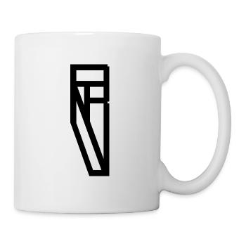 Logo du nom <> Robin - Mug blanc - blanc - Droite