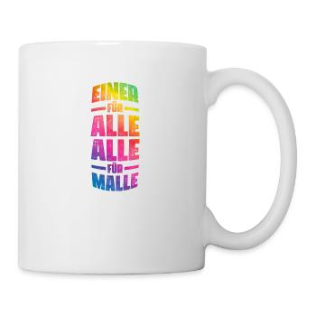 Malle all for a Mallorca saying - Mug - white - Right