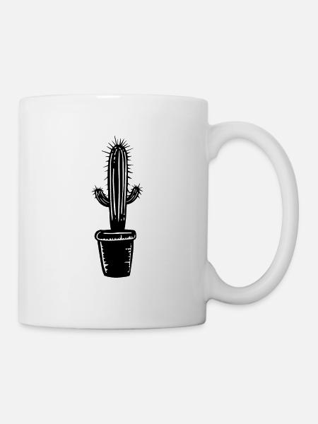 Kaktus - Tasse - Weiß