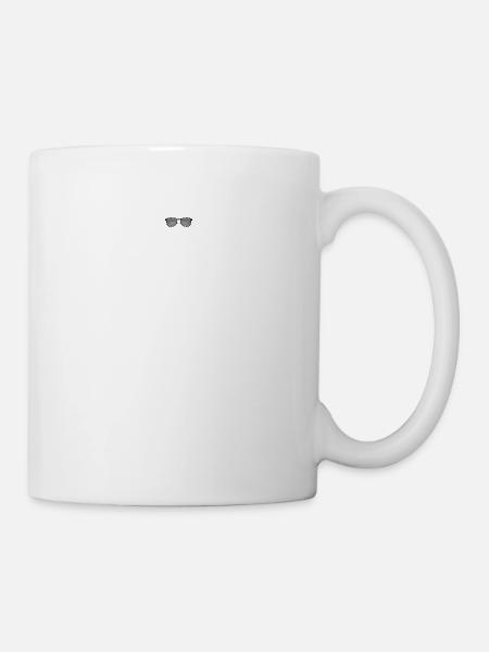 Coolness durch Sonnenbrillen - Tasse - Weiß