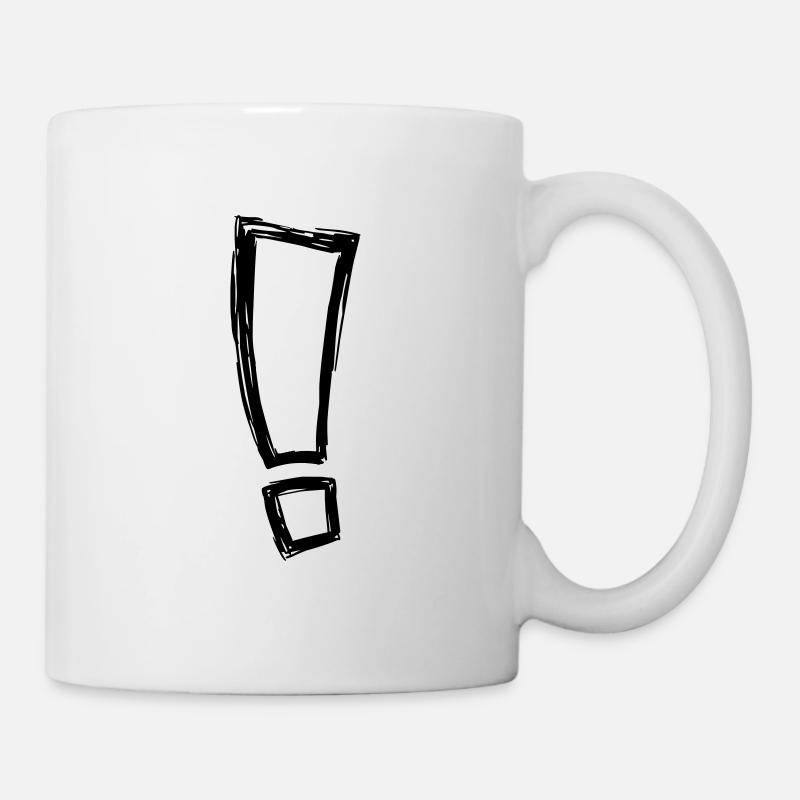 exclamation mark - Mug - white
