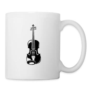 Violon Violon Instrument de musique - Mug blanc - blanc - Droite
