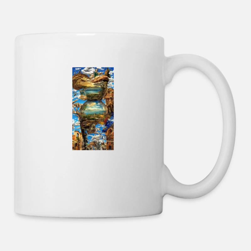 Style sablier surréaliste - Mug blanc - blanc
