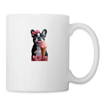 BULLDOG GOURMAND - Mug blanc - blanc - Droite