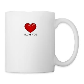 I LOVE YOU - Tasse - Weiß - Rechts