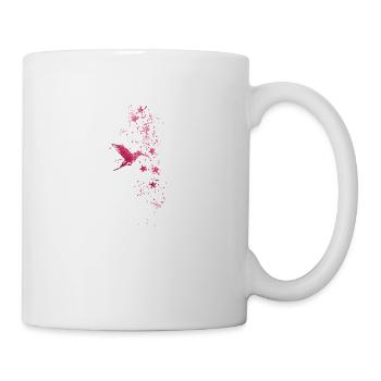 sternsterne,weiss,illustration,stern,kolibri,vogel - Tasse - Weiß - Rechts