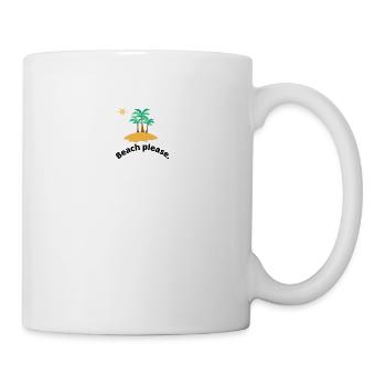 beach 🏖🏖please holiday design - Mug - white - Right