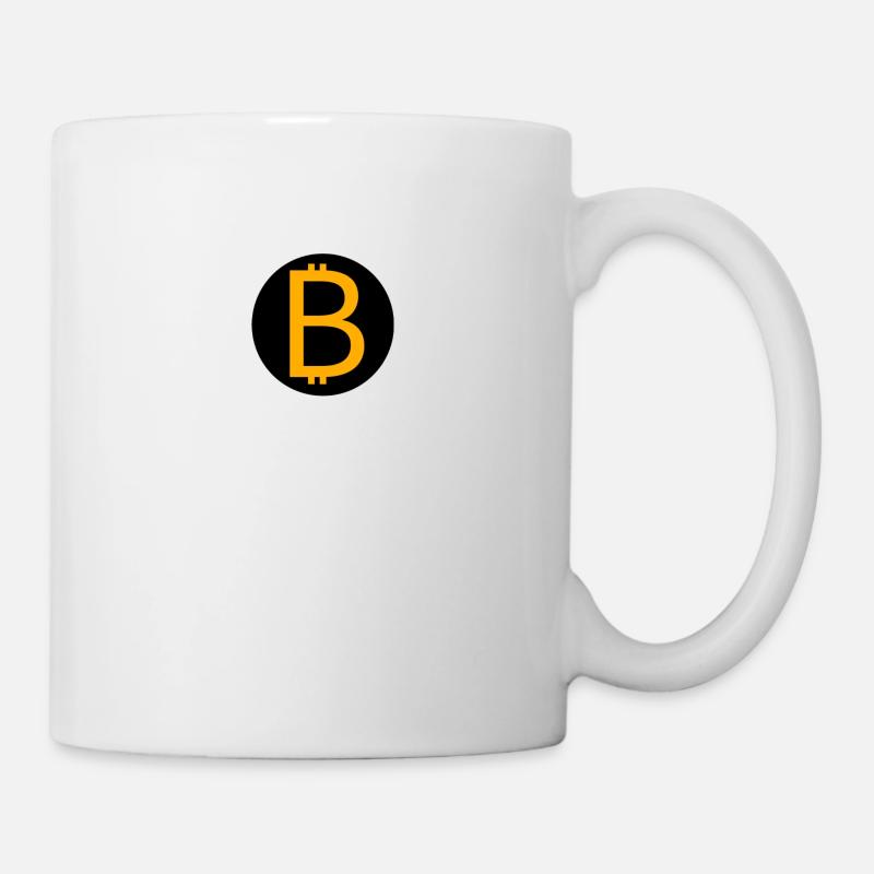 BTC-Bitcoin Logo - Tasse - Weiß