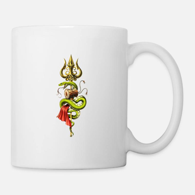 Hindu Lord Shiva Trident - Mug - white