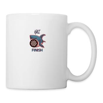 High Finish - Lustig für Dart Fans und Events - Tasse - Weiß - Rechts