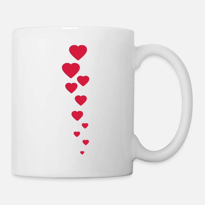 hearts - Mug - white