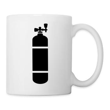 tauchen - Tasse - Weiß - Rechts