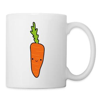 Karotte - Tasse - Weiß - Rechts