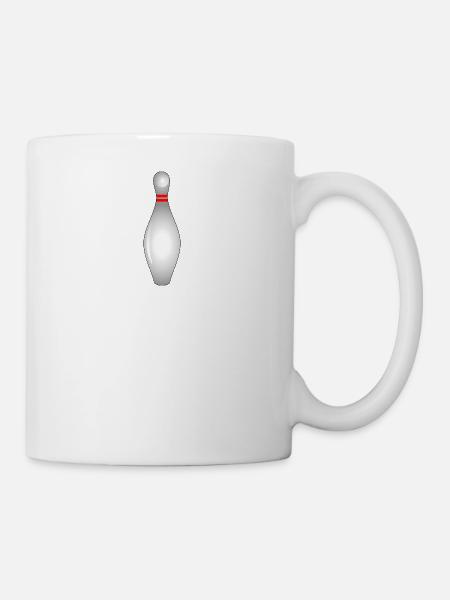 Bowling Kegel - Tasse - Weiß