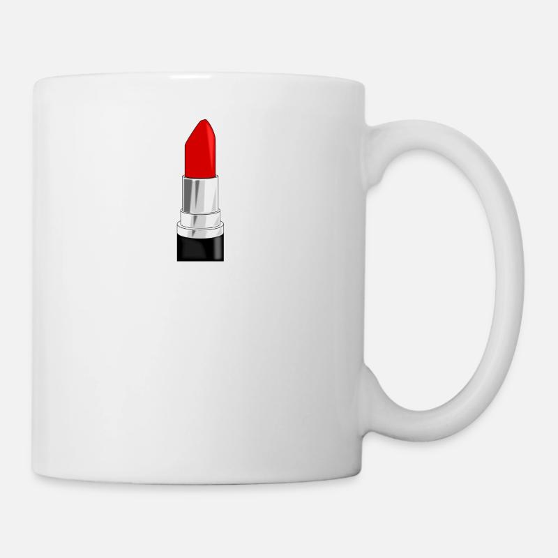 rouge à lèvres - Mug blanc - blanc