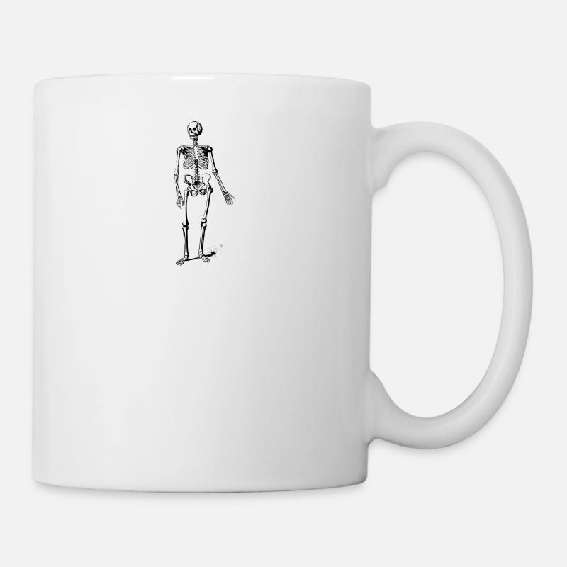 Skelett - Tasse - Weiß