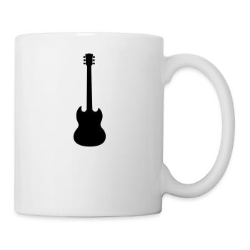 Electric Guitar Rock Music Guitarist - Mug - white - Right