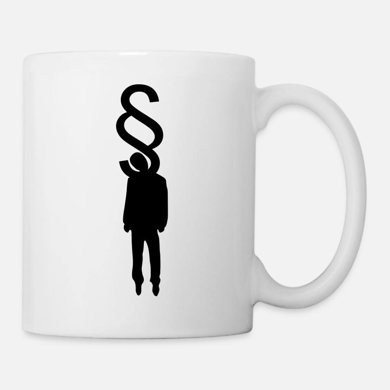 Avocat pendaison - Mug blanc - blanc