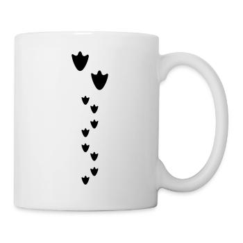Duck tracks, footprints (super cheap!) - Mug blanc - blanc - Droite