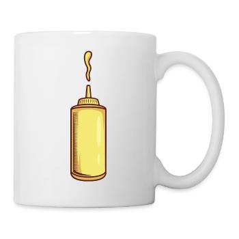 Mustard Dispenser With Mustard - Mug - white - Right