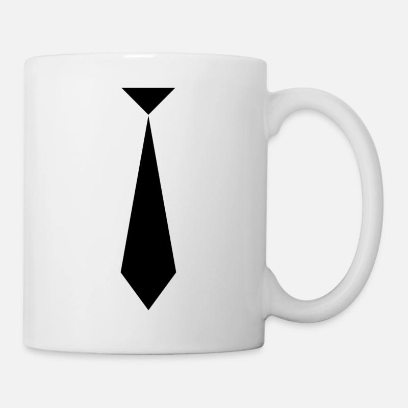 Krawatte - Tasse - Weiß