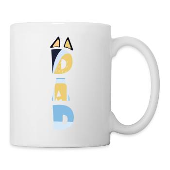 FUNNY BLUE DAD-MUM fathers day gift - Mug - white - Right