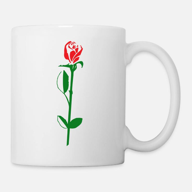 fleur de rose - Mug blanc - blanc