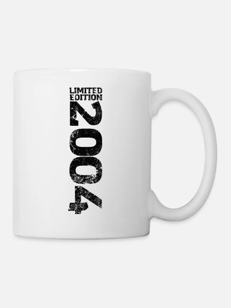 Limited Edition 2004 18. Geburtstag Geschenk - Tasse - Weiß