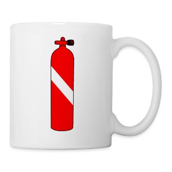 Tauchflasche INT von Scuba.Style - Tasse - Weiß - Rechts