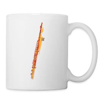 Querflöte - Tasse - Weiß - Rechts