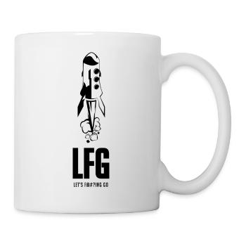 THE LFG – LET’S F@#?ING GO – black - Tasse - Weiß - Rechts