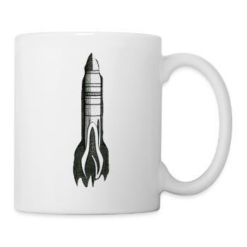 Raumfahrzeug Rakete Weltraum Weltraumflug Flug 2 - Tasse - Weiß - Rechts