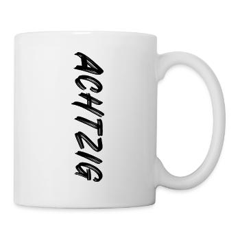 80. Geburtstag / Achtzig / 80 - Tasse - Weiß - Rechts